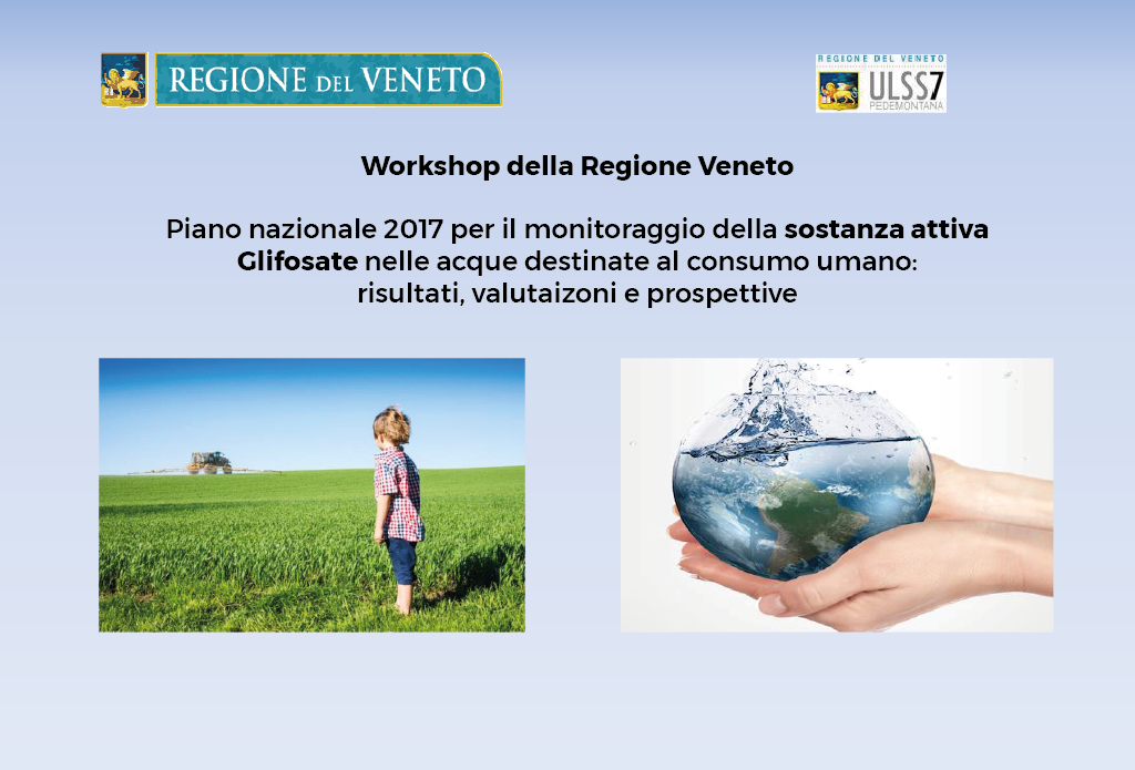 Gianluca Stocco al Workshop organizzato dalla Regione Veneto sulla sostanza attiva Glifosate
